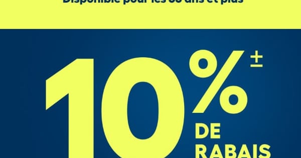 Tous les Premiers Mardi du Mois : Offre spéciale pour les 55 ans et plus