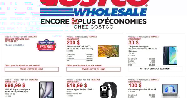 Rabais Costco