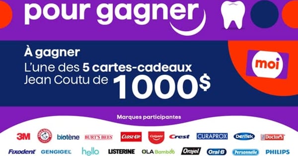 Concours Jean Coutu - Je souris pour gagner!