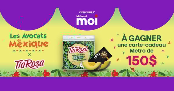 Concours Metro - Gagnez une carte-cadeau Metro de 150$!