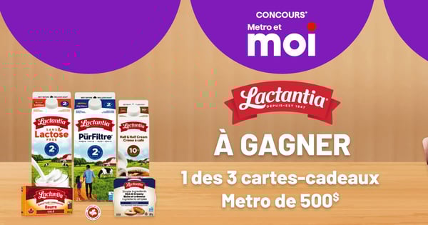 Concours Metro - Gagnez 1 des 3 cartes-cadeaux Metro de 500 $!