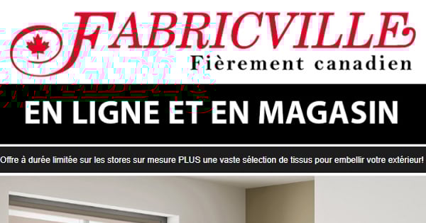 Magnifique à L'INTÉRIEUR et à L'EXTÉRIEUR! Jusqu'à 50% de rabais sur les tissus d'extérieur