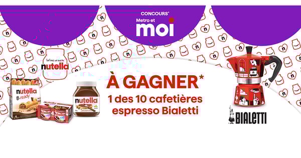 Concours Metro - Gagnez 1 des 10 cafetières espresso Bialetti !