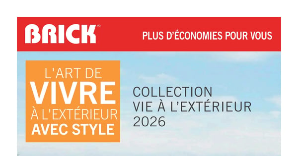 Circulaire Brick - Collection vie à l'extérieur 2026