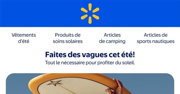 Circulaire Walmart - Faites des vagues cet été