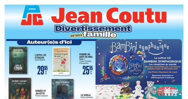 Circulaire Jean Coutu - Divertissement pour toute la famille