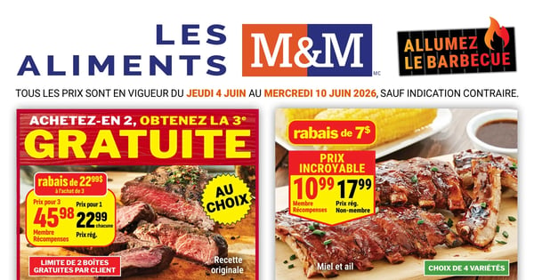 Circulaire Les Aliments M&M