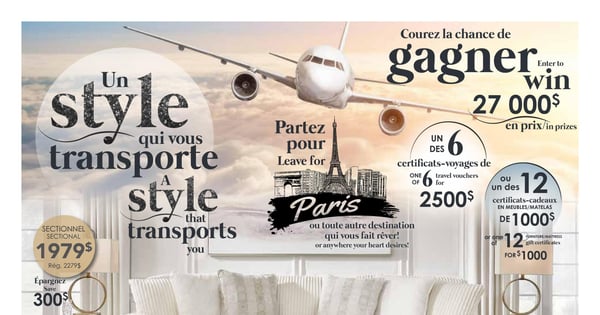 Circulaire Meubles Mont-Laurier - Un style qui vous transporte