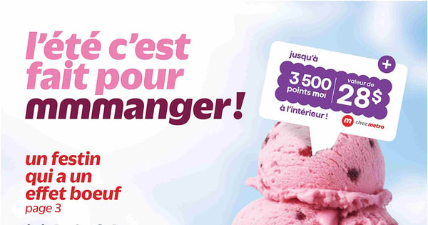 Circulaire Metro - L'été c'est fait pour mmmanger