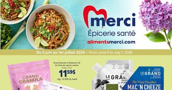 Circulaire Les Aliments Merci Épiceries Santé