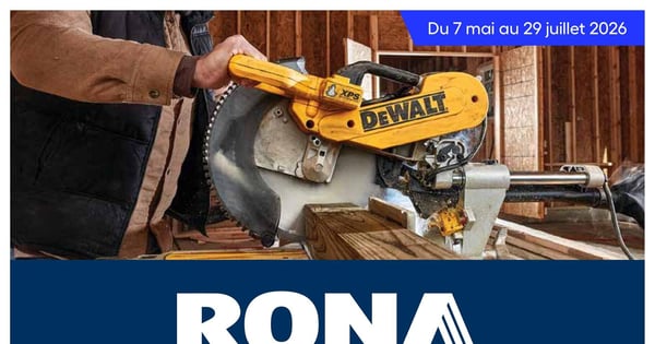 Circulaire Rona - Offres spéciales sur nos meilleures marques d'outils