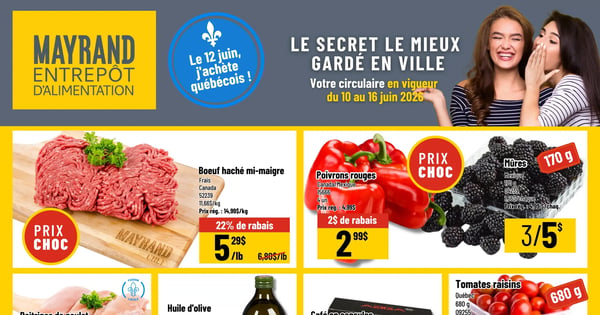 Circulaire Mayrand Entrepôt D'alimentation