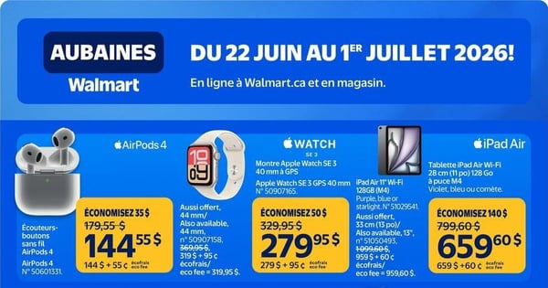 Circulaire Walmart - Aubaines