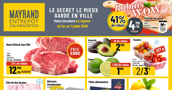 Circulaire Mayrand Entrepôt D'alimentation