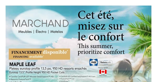 Circulaire Meubles Marchand - Matelas