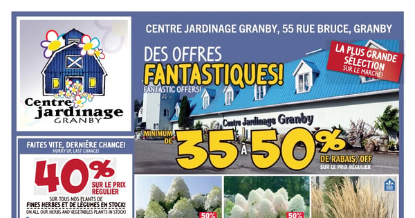Circulaire Centre Jardinage Granby