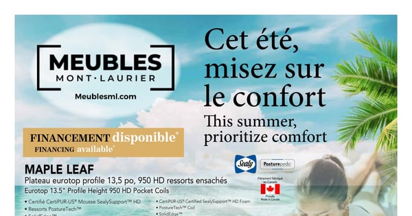 Circulaire Meubles Mont-Laurier - Matelas