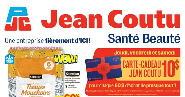 Circulaire Jean Coutu - Santé Beauté