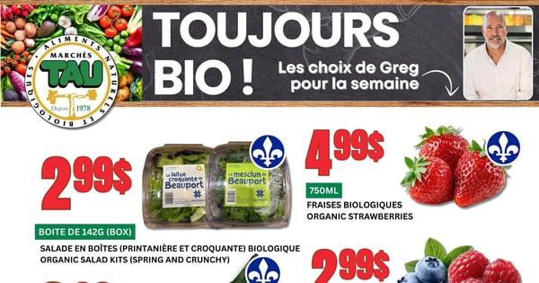 Circulaire TAU Marché d'alimentation Naturelle - Biologique