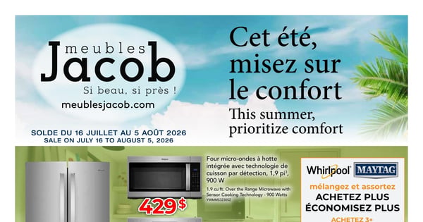 Circulaire ​Meubles Jacob