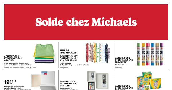 Circulaire Michaels