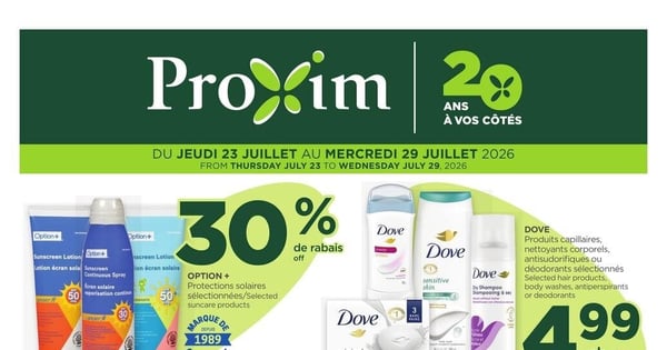 Circulaire Proxim