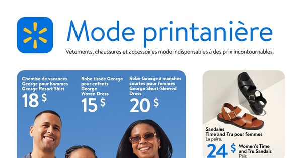 Circulaire Walmart - Mode Printanière