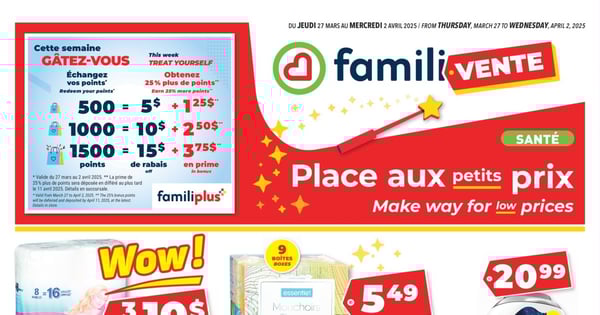 Circulaire Familiprix - Santé