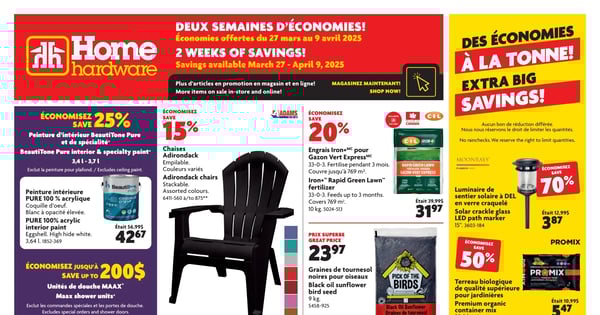 Circulaire Home Hardware