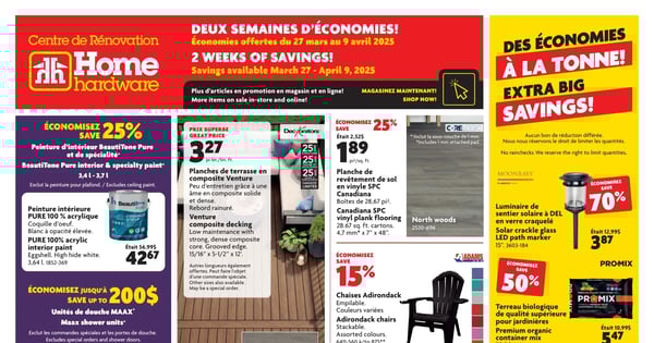 Circulaire Home Hardware - Centre de Rénovation