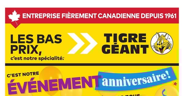 Circulaire Tigre Géant