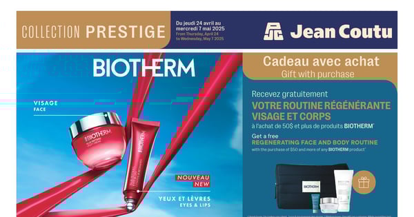 Circulaire Jean Coutu - Collection Prestige