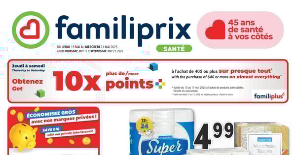 Circulaire Familiprix - Santé