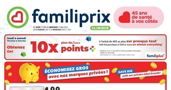 Circulaire Familiprix - Clinique
