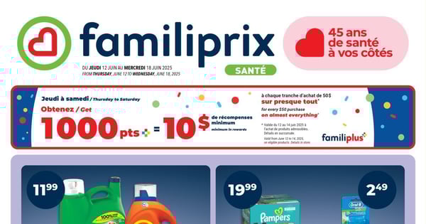 Circulaire Familiprix - Santé
