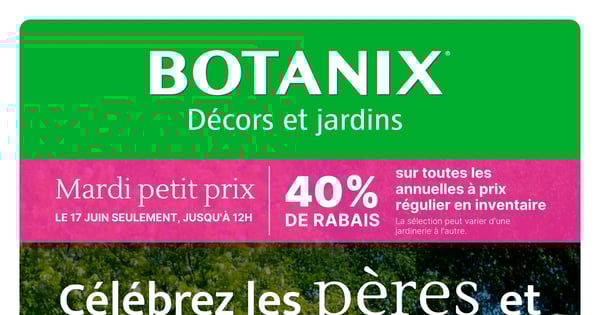 Circulaire Botanix