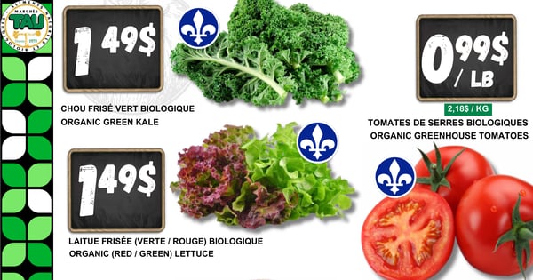 Circulaire TAU Marché d'alimentation Naturelle - Biologique