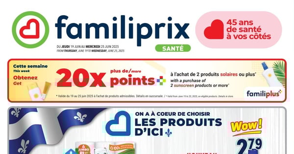 Circulaire Familiprix - Santé
