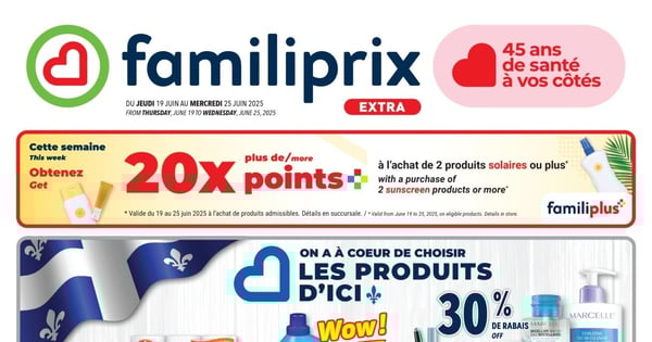 Circulaire Familiprix - Extra