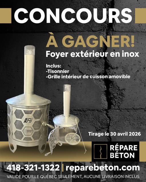 Concours Gagnez un foyez extérieur en Inox!
