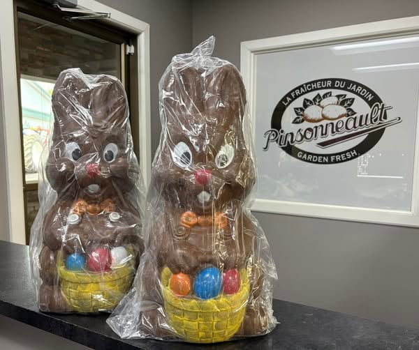 Concours Gagnez un lapin en chocolat et un sac de 50 lbs de pommes de terre!