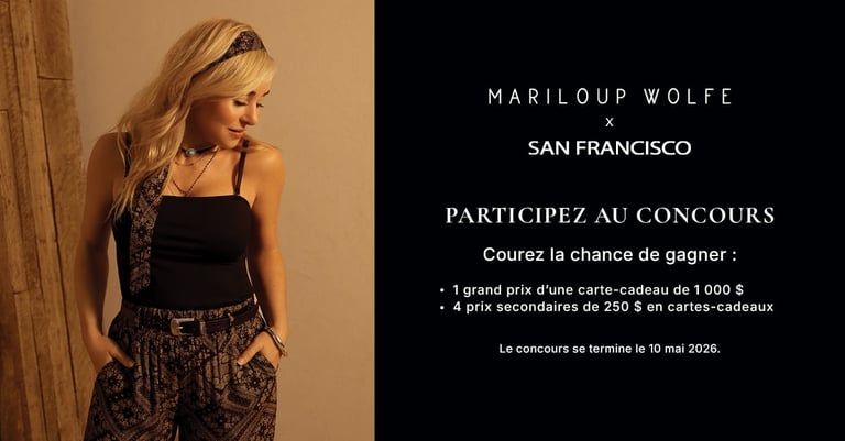 Concours Gagnez l'une des 5 cartes-cadeaux San Francisco!