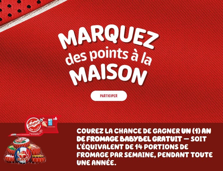 Concours Gagnez un an de fromage Babybel!