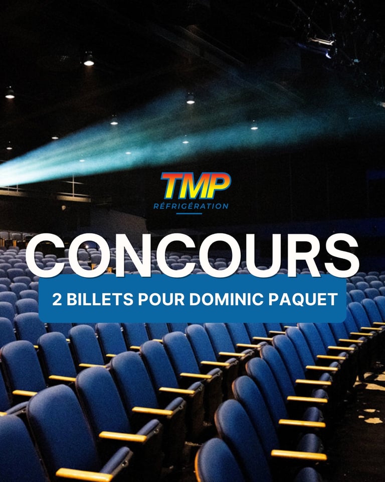 Concours Gagnez une paire de billets pour le spectacle de Dominic Paquet au Théâtre Le Patriote, le 27 juin à 20 heures!