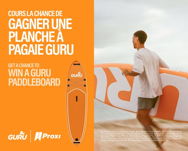Concours Gagnez une planche à pagaie!
