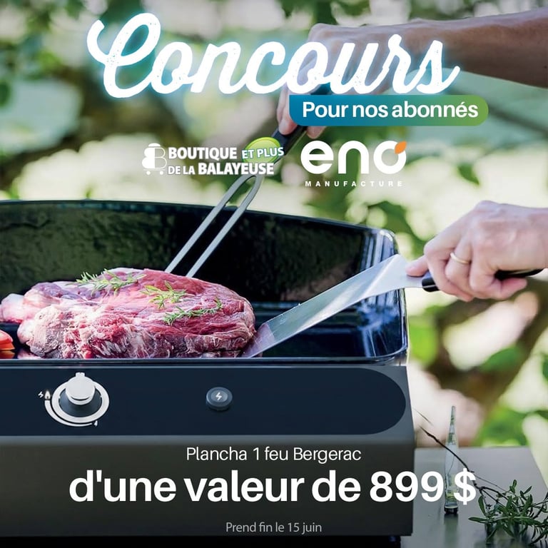 Concours Gagnez une plancha 1 feu Bergerac de la marque ENO!