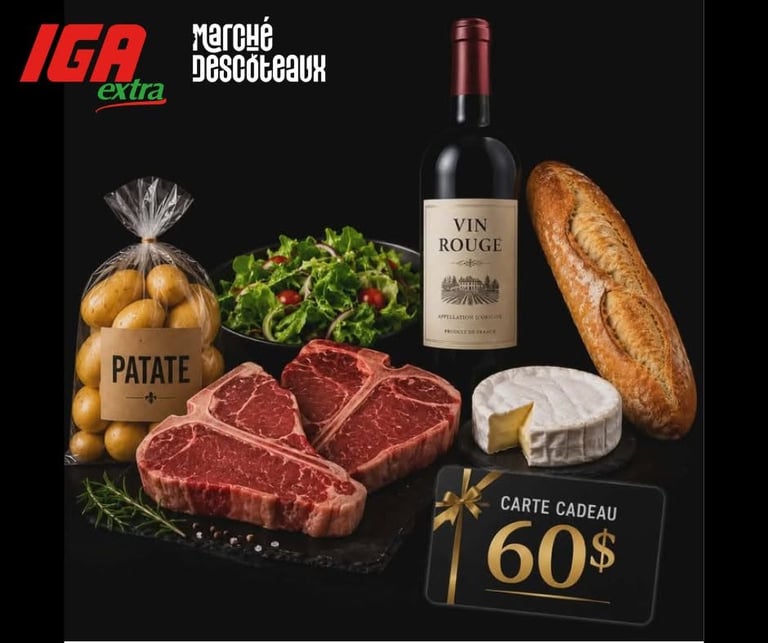 Concours Gagnez un panier d'épicerie et une carte-cadeau de 60$!