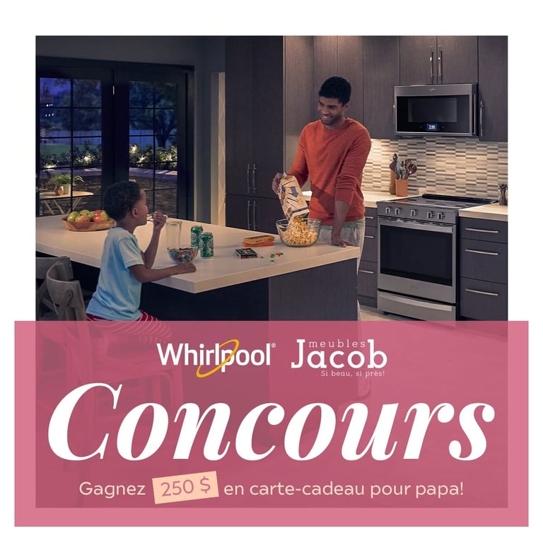 Concours Gagnez 250$ en cartes-cadeaux chez Meubles Jacob!