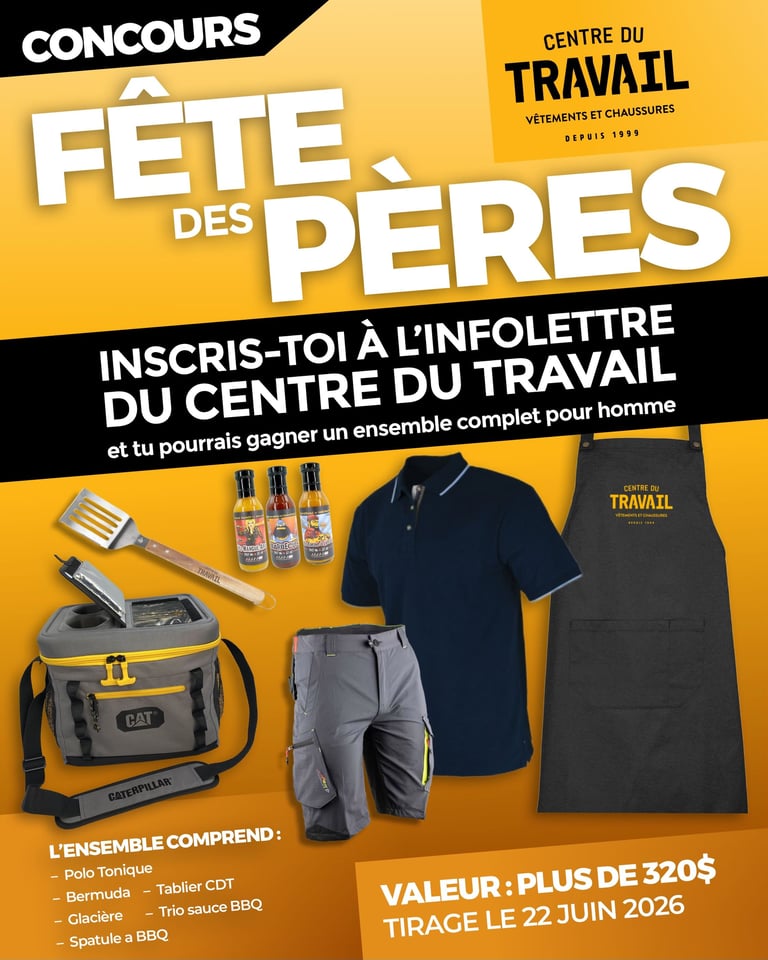 Concours Gagnez un ensemble complet pour homme!