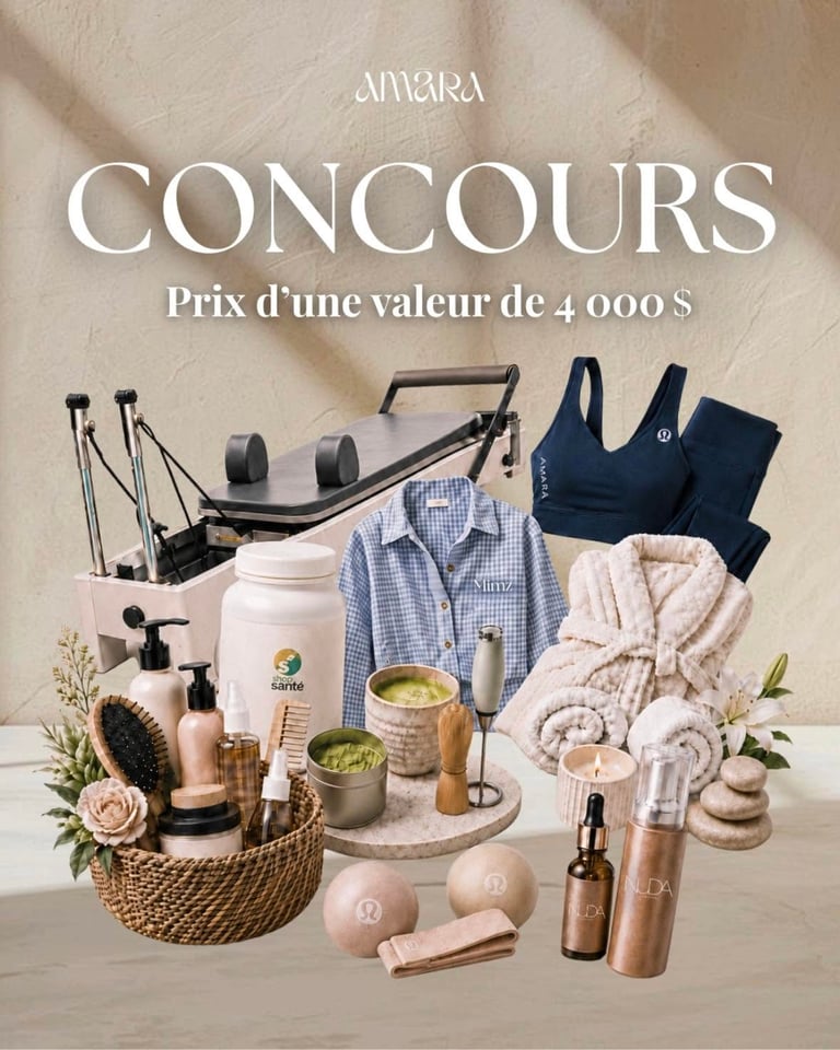 Concours Gagnez un prix d'une valeur de 4000$ avec AMĀRA Pilates!